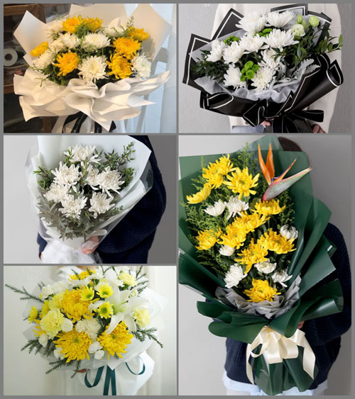 浙江省丽水云和县紧水滩镇枫桶岗村白事花束代送